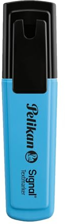 Pelikan Textmarker Signal, 10 x Leucht-Blau, 10 Stück, mit Keilspitze | Pelikan Textmarker Signal, 10 x Leucht-Blau, 10 Stück, mit Keilspitze