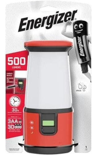 Energizer Lampe de Camping LED, Lanterne Longue Autonomie à Haute et Faible Intensité, Éclaire à 360°