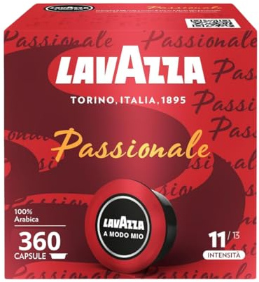360 Lavazza Coffee Capsules Un expresso passionné Modo Mio - 10 paquets de 36 capsules