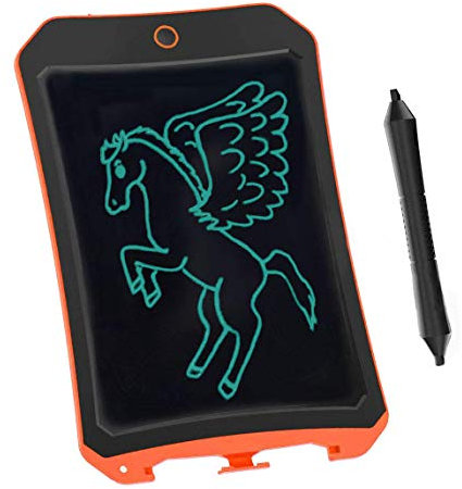 BIBOYELF LCD Electronic Writing Tablet Toys for 4-9Year Old Boys, Teen Boy Girl Birthday Presents Gifts,Christmas Box,8.5 Handwriting Paper Drawing Tablet Message Pad at Home and Outdoor(Orange D)