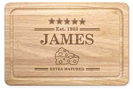 Personalisiert Personalisiert Name Extra Matured Rechteckig Holz Zerkleinern Käsebrett