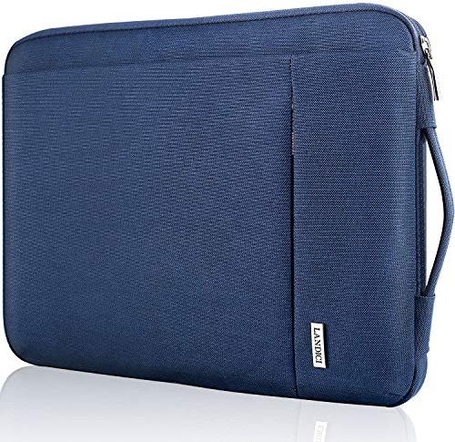 LANDICI 13.3-13 Inch Laptop Sleeve, Laptop Case, MacBook Case, Blue | Waterproof Computer Bag Cover with Handle for 2020-2024 MacBook Air 13 M2/M3, MacBook Pro 13/14, Chromebook 14