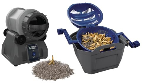 Frankford Arsenal Gobelet rotatif et accessoires avec séparateur de médias, essentiels de nettoyage, pour le nettoyage du laiton, le rechargement et l'armurerie