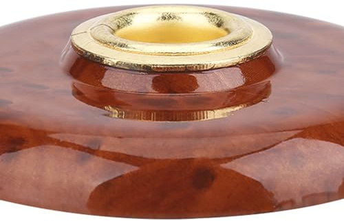 Dioche Cello Pad, Double Bass Spike Holder, Cello Anti Slip Mat Pad Plastic Metal Holder Floor Protector Instrument Accessory Brown