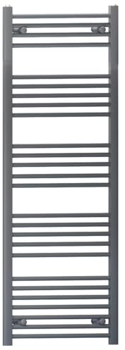 Myhomeware Anthracite Grey Heated Bathroom Towel Rail Radiator For Central Heating Elegant Designer In UK (450mm x 1400mm (h))