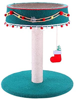 PIPONS Katzenbaum Kratzbaum Kratzbaum Katzenturm Mit Bett, Weihnachtlicher Katzenkratzbaum Für Kleine Katzen, Katzenaktivitätsplattform, Spielplatzmöbel katzenkratzbaum