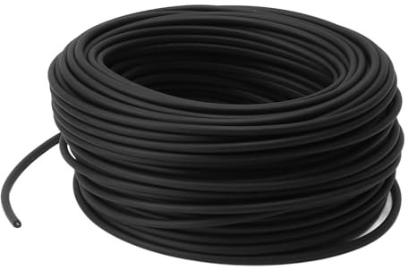 Cavo di Rete Ad Alta Tensione da 5 Mm per Recinzione Elettrica Potenziata con Doppio Isolamento Protezione Antifurto Approfondimenti Sulla Fune Metallica Accessori in Lega (50 m