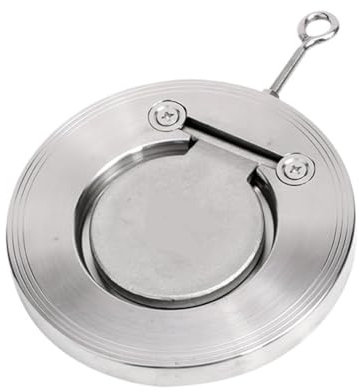 HQDRCY Clapet Anti-Retour Clapet Anti-Retour à plaquette en Acier Inoxydable 304 316 à Joint Dur H74W-16P Clapet Anti-Retour Mince Clapet Anti-Retour à Disque à Plaque(316L DN200)