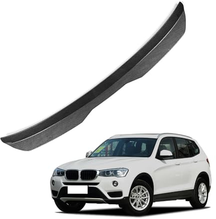 KizmiQ Auto Heckspoiler,ABS Dachspoiler Kofferraum Kofferraumspoiler für BMW X3 G01 F25 E83 2003 2004 2005 2006 2007 2008 2009 2010-2023 Lippe Styling Spoiler Flügel Tuning Zubehör,B/Carbon Fiber