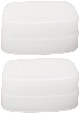 Bounce Dome Diffuser, 2Pcs White Digital Camera Flash Diffuser Bounce Diffuser Cap Box for 320EX Flash Speedlight and Round Head Lights