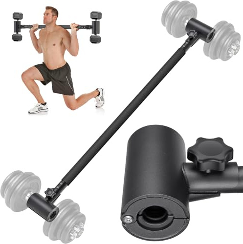 Kipika Adjustable Dumbbell to Barbell Converter - EZ Curling Bar Adapter - Versatile Weightlifting Equipment for Home Gym (A. Barbell Converter)