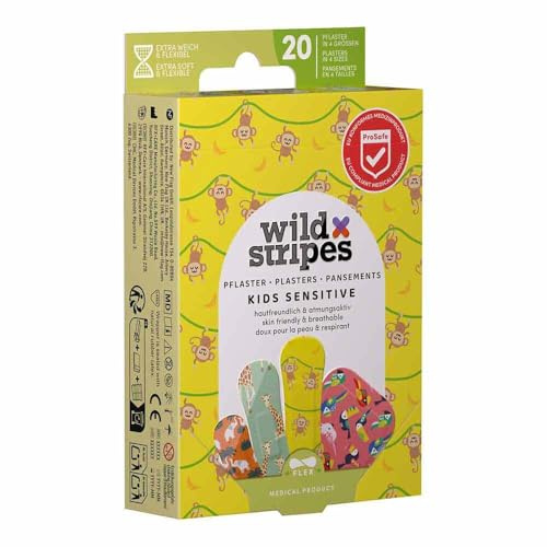 WILD STRIPES Pflaster Kids sensitiv Jungle Vibe 20 St