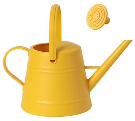 Contenedor de riego multiusos para exteriores, boquilla de flujo ajustable, boquilla rociadora extraíble, mango cómodo para balcón, plantas, diseño moderno, regadera para patios y patios