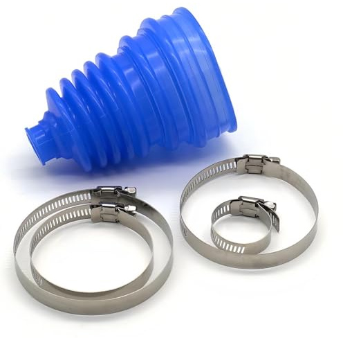 TUPOSTAR Guardapolvo Universal De Silicona para Fuelle De Eje HomocinéTico, Kit De Abrazadera Redonda De Velocidad Constante con RóTula, Kit De Fuelle De Eje HomocinéTico,Azul
