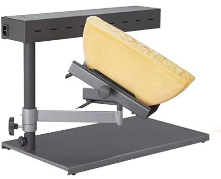 Fundidor De Queso For Raclette Eléctrico De 600 W, Parrilla For Raclette De Encimera, Máquina For Hacer Queso Con Media Rueda, Altura Ajustable For Cocina De Restaurante(B)