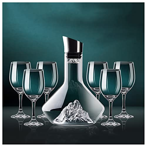Genérico Decantadores de Vino de Cristal sin Plomo, Copa de Lujo Europea, Juego de soplado a Mano, para el hogar