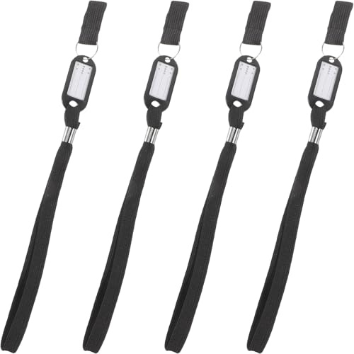 ibasenice Lot de 4 Dragonnes pour Canne Anti-perte Étiquette D’identification, Cordons Confortables en Tissu Léger, Compatibles Cannes de 1,5 à 2,5 Cm de Diamètre, pour Seniors et Sorties
