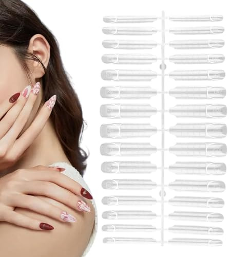 Nagelform – återanvändbar genomskinlig manikyrform, snabbbyggande stencilformer, förlängningsskulptering hårdvara, kategori, klart tillbehör, återanvändbar precisionsformdesign