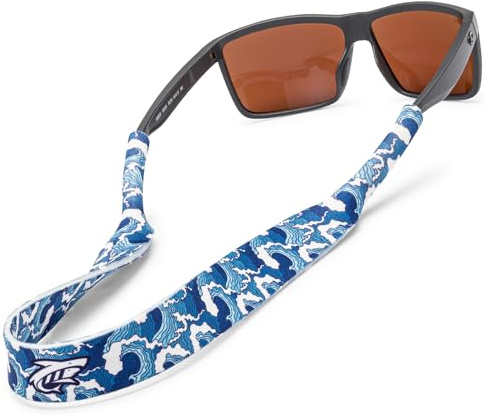 Pilotfish Neoprene Sunglasses Strap – Neoprene Eyewear Retainer, Secure Floating Sunglass Cord with Anti-Slip Ends