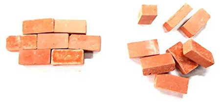 ricevi 150 MATTONI 7X10 MM terracotta RETTANGOLARI PER PASTORI PRESEPE SAN GREGORIO ARMENO ARTIGIANALI sheperds crib