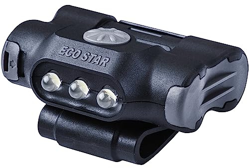 NEXTROCH UL10UV - Universale LED-Lampe - Cliplampe mit Weißlicht und UV Licht 365nm zur Dokumentenkontrolle für Kappen, Molle, Rucksäcke, Koppel, Gürtel, 48 Lumen mit 2 AAA Batterien
