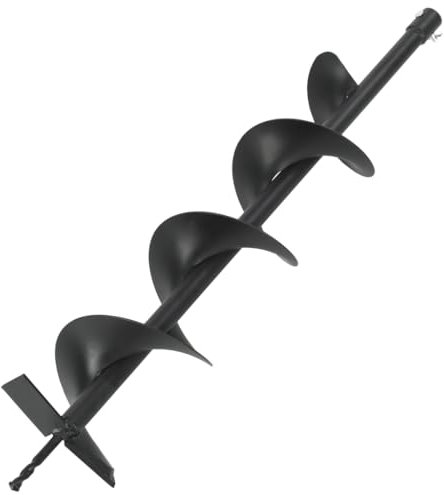 vidaXL Barrena de Jardín Broca Espiral Acero Taladro Tierra Perforador Suelo Ahoyador Excavador Jardinería Herramienta Ahoyadora Plantar Sembrar 150 mm