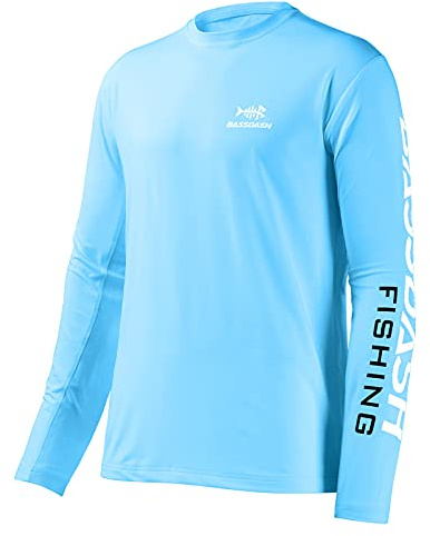 Bassdash Camisetas de Pesca para Hombre protección Solar UV UPF 50+ Camiseta de Manga Larga