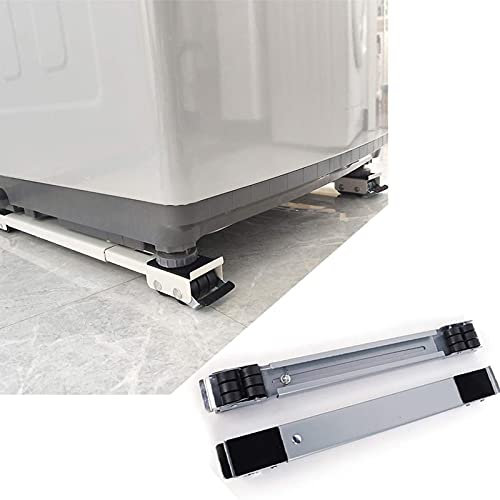 Washing Machine Base Stand,Adjustable Underframe For Refrigerator/Dryer,Multifunctional Furniture Roller Base Adjustable,Non-slip With Lock Fixed,Suitable For Dryer/Cabinet/Sofa Etc,with 24 Wheels
