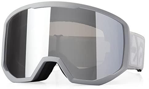 EXP VISION Skibrille für Damen und Herren, Snowboard Brille Schneebrille OTG 100% UV-Schutz Skibrille für brillenträger, Anti-Nebel Snowboard Brille Ski Goggles