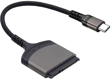 cablecc 5 Gbit/s USB-C auf SATA 22-poliges Adapterkabel für 2,5-Zoll-Festplatten-Treiber, SSD-Laptop