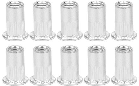 Rivetti Ciechi da 100 Pezzi, Inserti per Dadi M5 in Alluminio Dadi Ciechi M5 Dadi Filettati