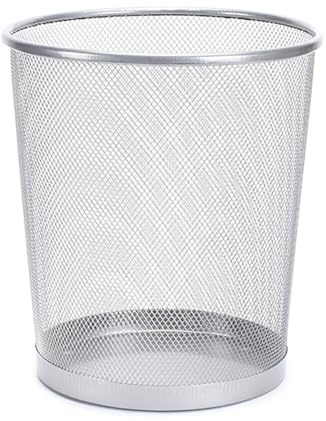 Uposao Corbeille À Papiers Métal Maille, Poubelle De Recyclage De Papier En Métal Corbeille À Papier Ronde Pour Les Chambres À Coucher, Salles De Bains, Salles De Classe, Cuisine