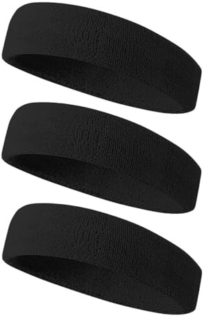 ZOKJSW Cinta Deportiva para la Cabeza - Mujer Hombre Cinta para el Pelo de Terry para Correr Bicicleta Jogging Tenis Fútbol