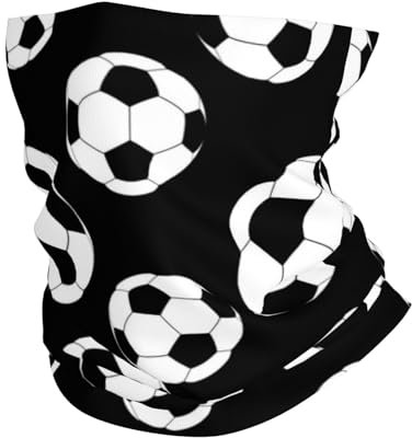 XUZHANG Fußball Fußball, Bandana-Halsmanschette, weicher Gesichtsschutz, Halswärmer, Schlauch, halbe Gesichtsmaske, Schal, Sturmhaube