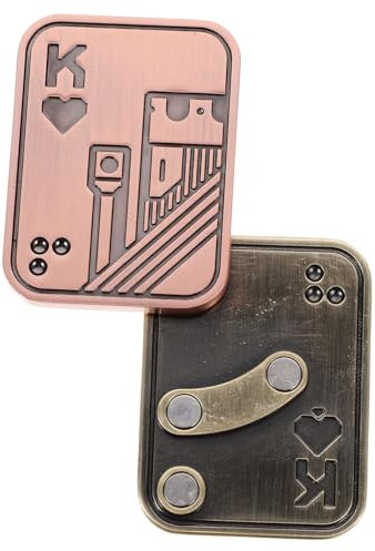 BESTonZON Spielerei Büro 4 Stück Münze Schieben Magnetisches Spielzeug Für Zappelspielzeug Spielzeuge Magnete Zappeln Schieberegler Zappelklicker Magnetisches Zappeln Metall Büro Stressabbauer Unruhig