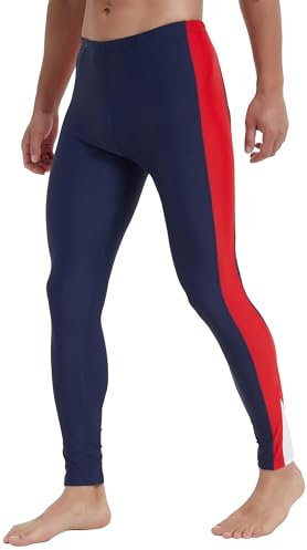 Ubestyle Men's Swim Pants UPF 50+ Quick Dry Sun Protection Navyred