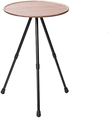 MOONDAME Klappbarer Campingtisch Picknicktisch Aus Aluminiumlegierung Höhenverstellbarer Teleskoptisch Dreibeiniger Runder Tisch Für Picknick