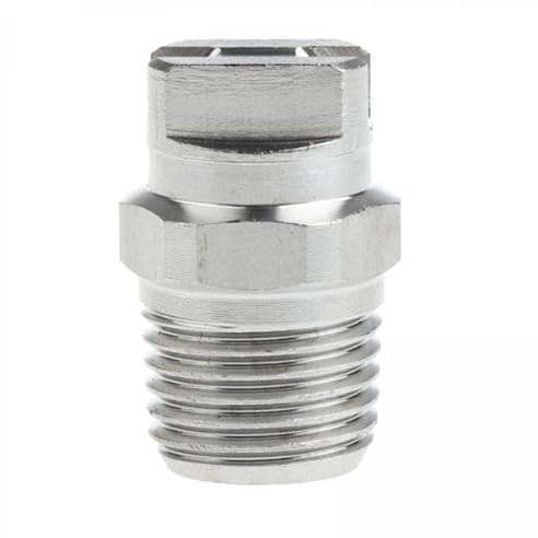 Dualoai 2x Embout de Pulvérisation En Acier Inoxydable pour Nettoyeur Haute Pression, Modèle 1/8 Pouces à 65 Degrés