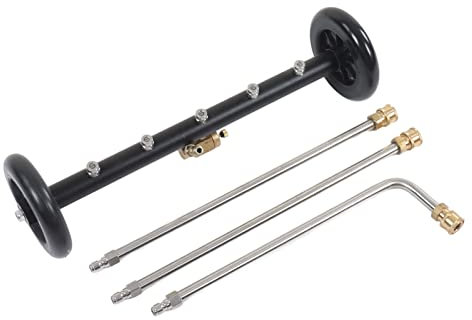 High Pressure Under Car Cleaner Undercarriage Cleaner, Under Car Water Broom 4000psi 2 in 1 Water Broom Mode, Ideal for Road and Oil Commercial Cars and Trailers, with 3 (5