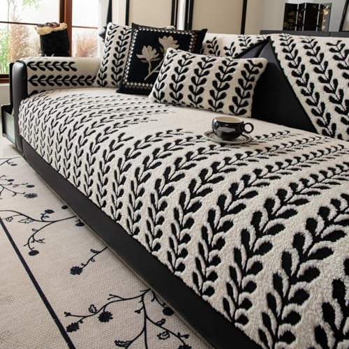 WYJHNLBEDC Sofa/Couch überzug/überwurf/überwurfdecke, Sofaschutz Hund | Bequeme Plush Sofabezug für L Form/U Form/Ecksofa 3/2/1 Sitzer, Kratzschutz Katze