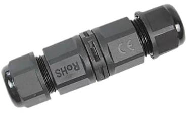 IP68 Waterproof Junction Box, Extension Electrical Cable Protector for Cable Diameter Ø6-12mm, Power Cable Connector Joint for Garden, Water Pond Lights, 2 Pins