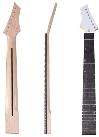 Linkshänder Sieben Saiten 24 Bund E Gitarre Hals DIY Rückhand Ahorn