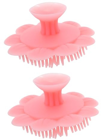 FOMIYES 2pcs Shampoo Brush Silicone Scalp Massager Hair Wash Brush for Gentle Scalp Massage During Bath