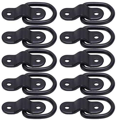 CHICIRIS Ancore di Ancoraggio per Carichi Pesanti 10 Pezzi, Anello a D per Montaggio Superficiale Ad Alta Resistenza per Camion, Barche con Installazione Semplice, Comodo Punto di Ancoraggio,