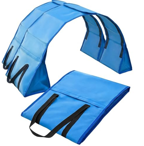 Silipull Juego de 2 sacos de arena de túnel de agilidad para perros, bolsas de peso de túnel para perros, diseño resistente a la intemperie, ajustable para 45.7 cm-66.0 cm de diámetro para estabilizar