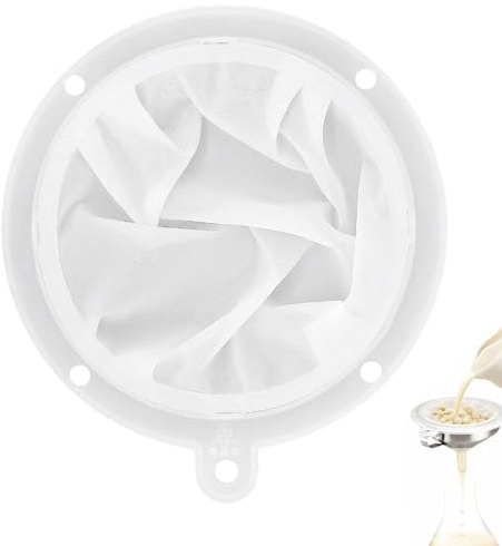 ZenithQuest 300 Mesh Fine Food Filter Mesh Strainer, 13cm Food-Grade Nylon Funnel Filter Sieve, Reusable Kitchen Fine Mesh Filter for Frying Oil, Juice, Jam, Wine & Home Brewing