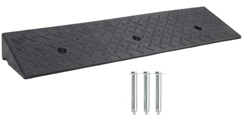 Kuuleyn Rampa per marciapiede portatile, Set di rampe di soglia per vialetto, Soglia in gomma resistente Pedana per auto per rampa di carico sul marciapiede della porta