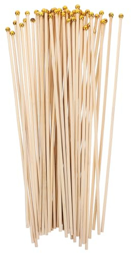 SHINEOFI 50 Stück Bambus Fahnenmast 30cm Stabiles Fahnenmastset für Handflaggen Dekoration für Paraden Kundgebungen und Festliche Anlässe
