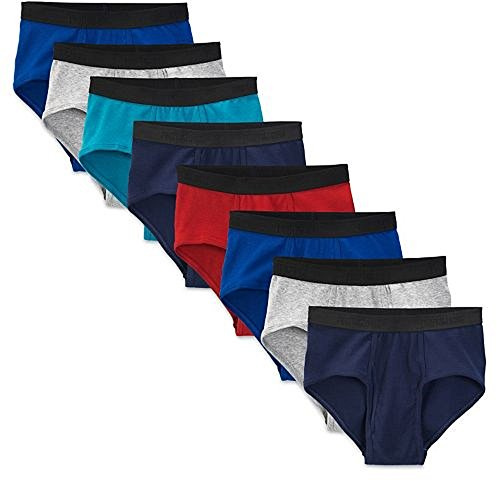 Fruit of the Loom Men's Assorted Cotton Fashion Briefs 8-Pack (Medium (32-34))