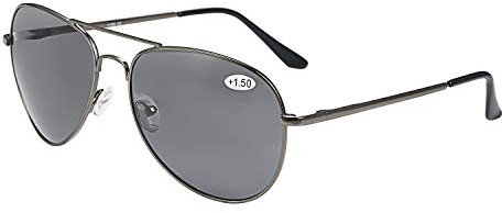 Aroncent Lesebrille Lesehilfe Sehhilfe Computer Brille Doppelte Linse Anti UV 400 Dioptrien +1.5-3.0 Herren Männer